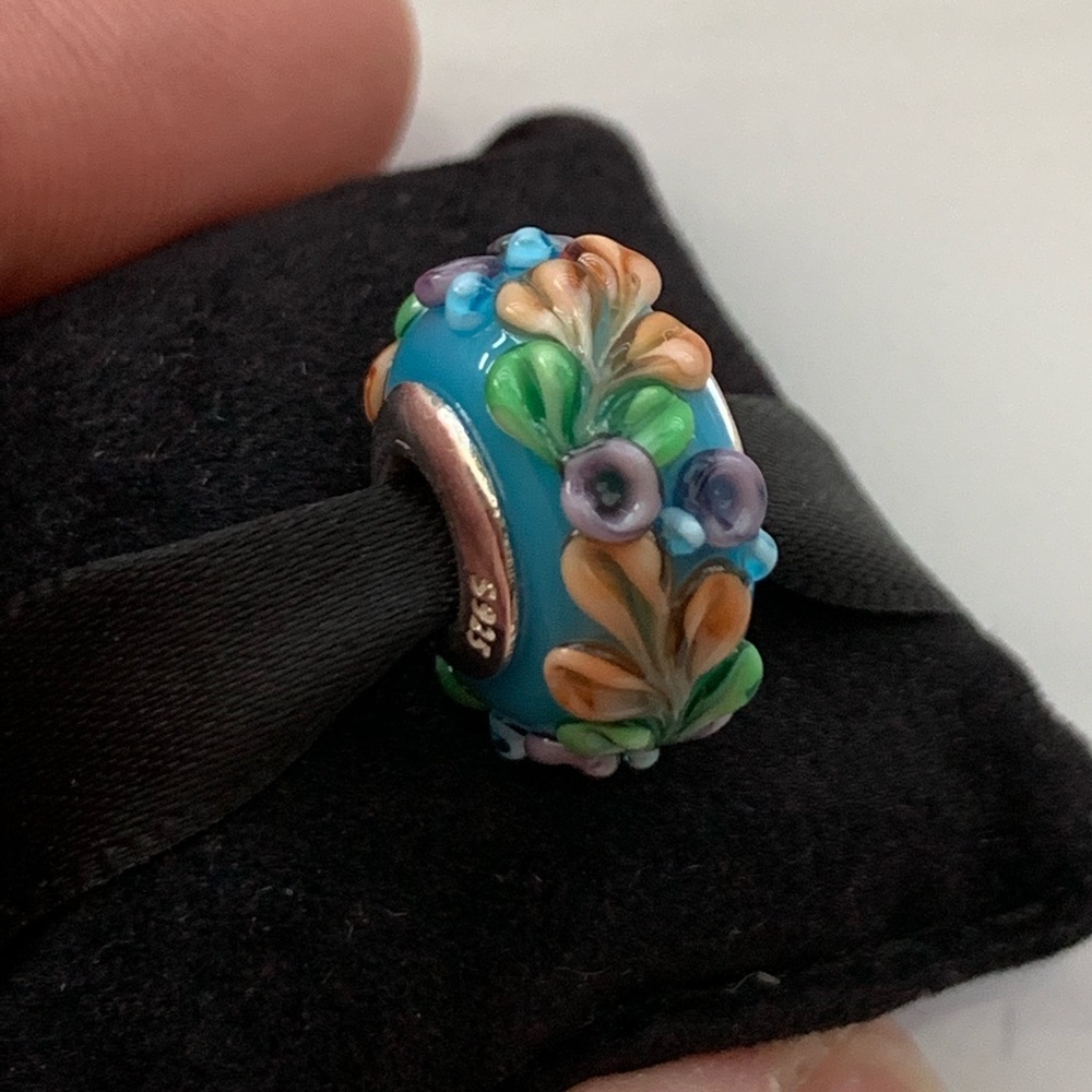 NEW🌸#54-Murano Glass Bead, Paradise Flower, 3D - Picture 7 of 8